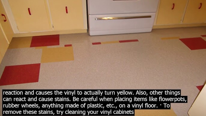 How To Clean Discolored Vinyl Flooring