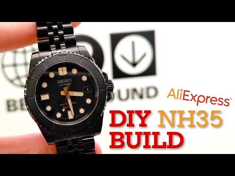 Custom Seiko Mod DIY Watch Build (NH35) - YouTube