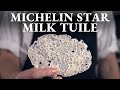 Learn to make milk crisps  fine dining pastry decoration