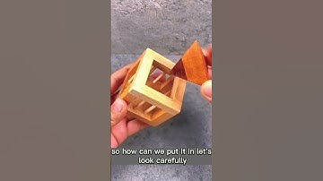 How to put  triangle into the cube box? / brain teaser 41#shorts