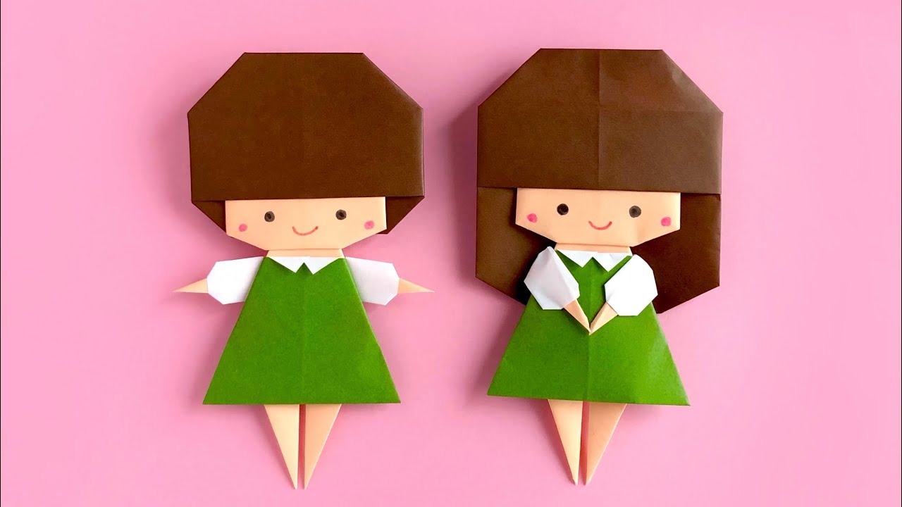 折り紙 長袖の女の子の作り方 人形の作り方 から少し修正箇所があります Youtube 折り紙 長袖の女の子の作り方 人形の作り方 から少し修正箇所があります Youtube