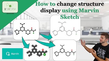 How to change Structure Display using Marvin Sketch #conformation #display #marvin #sketch