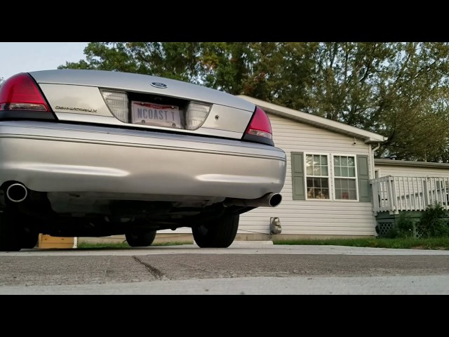 2002 Custom Crown Victoria LX Sport exhaust upgrade YouTube