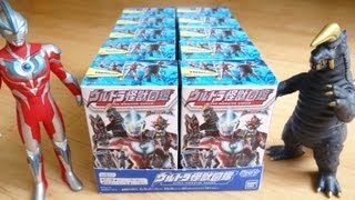 サーチ可能か！？食玩 ウルトラ怪獣図鑑 箱買い！全部一気に開封レビュー ウルトラマンギンガ ライブサイン付ウルトライブ対応