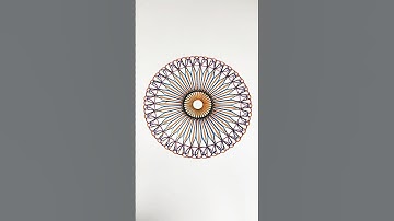 Mesmerizing ASMR Spiral Art for Relaxation | Calming Sounds for Deep Calm! #art #shorts #spirograph