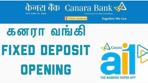 How to open fixed deposit online - Canara Bank ai1 app #tech_kurippugal #canara_bank