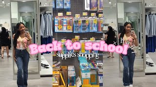 Back to school supplies shopping + haul *freshman year* 2023