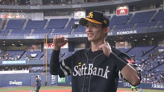 2020年10月13日 福岡ソフトバンク・周東佑京選手ヒーローインタビュー