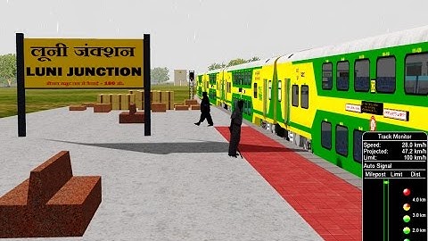 Double Decker Train From Jodhpur Jn. To Ajmer Jn. Part One || IR In MSTS Open Rail