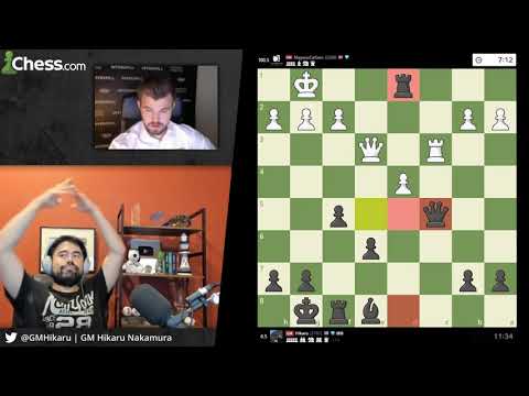 Hikaru Nakamura Premoves Entire Game to Defeat Magnus Carlsen | Chess.com