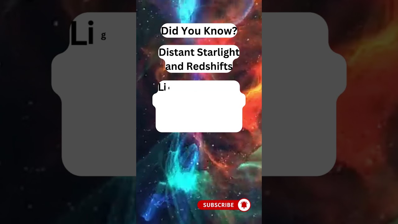 Distant Starlight and Redshifts 