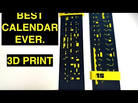 Holy Crap! Best 3D Printed Calendar Ever! Monolith Cryptic Calendar ...