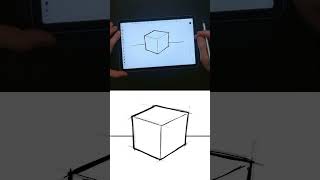How to sketch AND 3D model a cube... #3D #sketch #modelling #cube #design #drawing