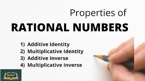 Rational Numbers / Identities and Inverse / Class 8th / NCERT ,  CBSE