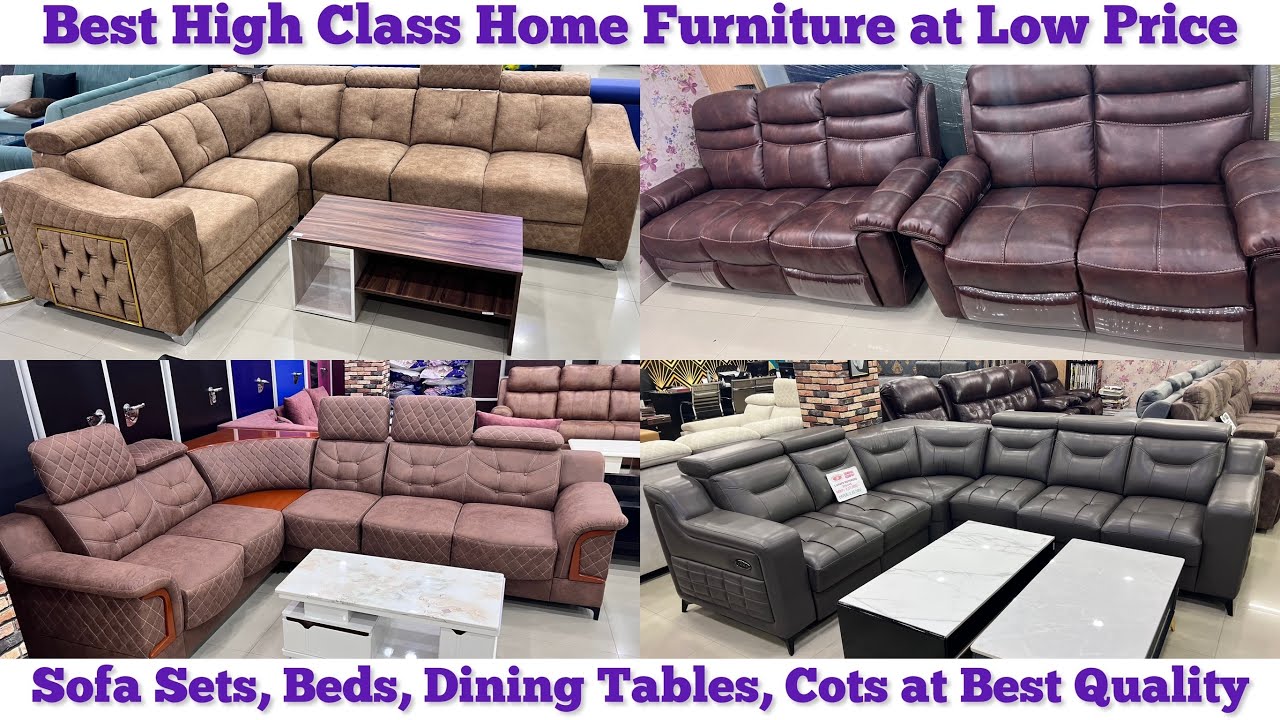 Best High Class Home Furniture at Low Price, 3 & 5 Seater Sofa Sets