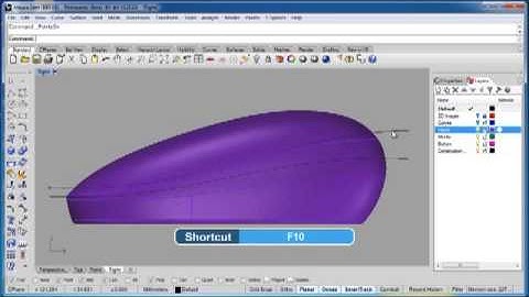 Advanced Rhino 5 Tutorial | Project - Mouse - Completing the Final Details Part 1/2