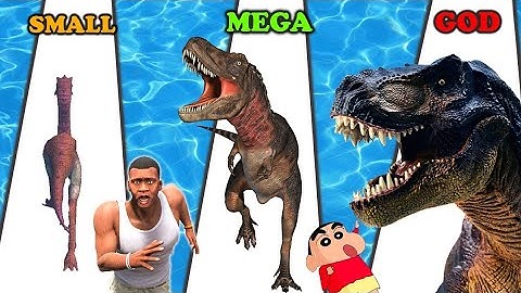 FRANKLIN, SHINCHAN AND CHOP PLAY JURRASIC DINO RUN | NOOB PRO HACKERS Quick Games