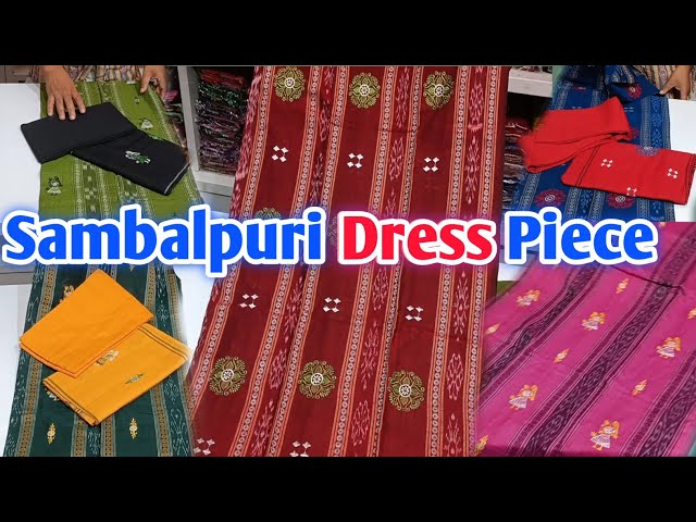 Blue and Red Sambalpuri full set suit piece