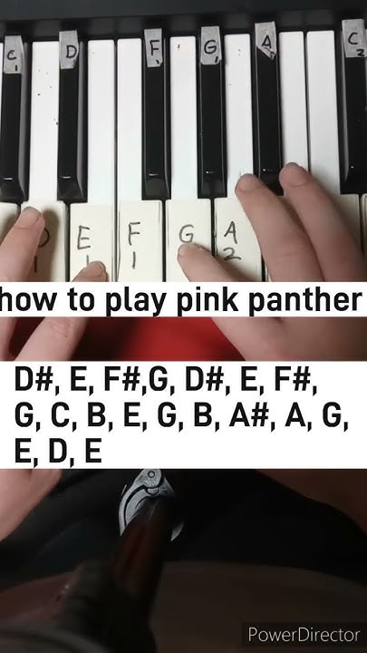 How To Play The Pink Panther On Piano how to play pink panther on piano #pianotutorialshorts - YouTube