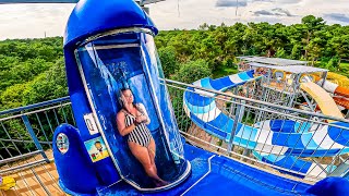 Waterslides at Croatia's BIGGEST Waterpark  Aquapark Istralandia