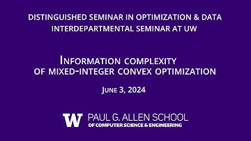Distinguished Seminar In Optimization and Data: Amitabh Basu (Johns Hopkins University)