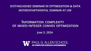 Distinguished Seminar In Optimization and Data: Amitabh Basu (Johns Hopkins University)