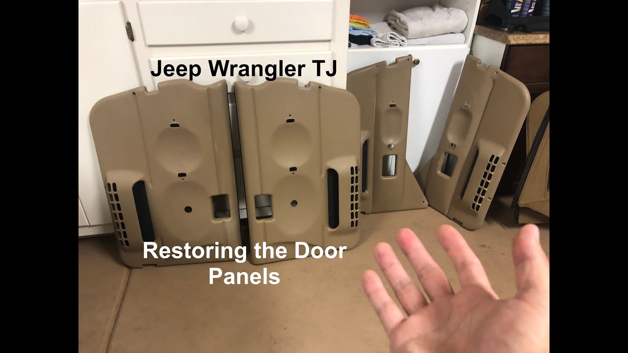 Jeep Wrangler TJ | Restoring Cracked and Faded Door Panels - YouTube