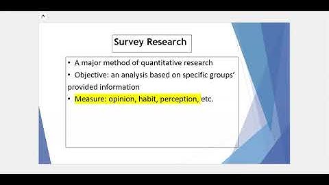 Quantitative Research Methods (Week 1- part 2)