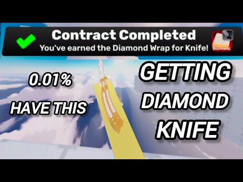 Getting the 0.01% Diamond wrap on knife (Roblox Rivals) - YouTube