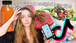 Nutritionist reacts to CRAZY Tiktok weight loss tips! What NOT to do to lose weight! | Edukale