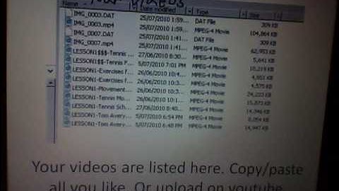How to put iPod Nano 5th Generation Video Recordings onto Youtube - or just to save on desktop
