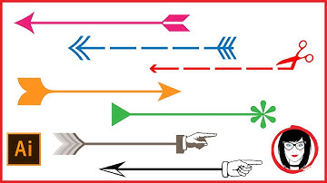 How to draw arrows and add ornaments to lines in Illustrator CC!