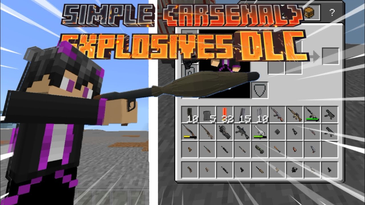 Simple Arsenal Minecraft SHOWCASE ADD-ON SIMPLE (ARSENAL) SUPPORT MCPE 1.21+ || BANYAK VARIAN ...