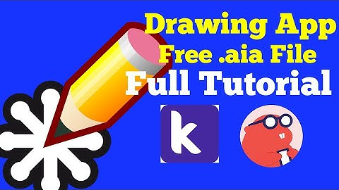 🔥🔥How to make Drawing App in Kodular/Thunkable  || free aia || Full tutorial ||😲😲