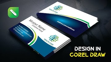 How to Create Business Card Design in Corel Draw | Visiting Card Design Tutorial In Urdu Hindi 😍
