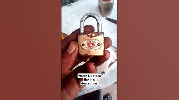 How to pick A pad lock Without of key #lock #lockpicking #padlock #lockhack
