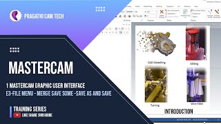 Mastercam  File Menu:  Merge -Save some - Save as and- Save