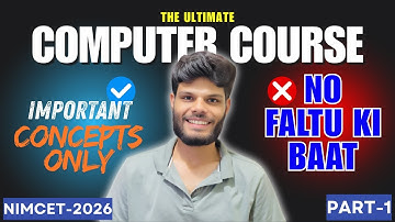Number System | Computer Course | Part-1 | Shivam Pilania | NIMCET 2026 | #nimcet