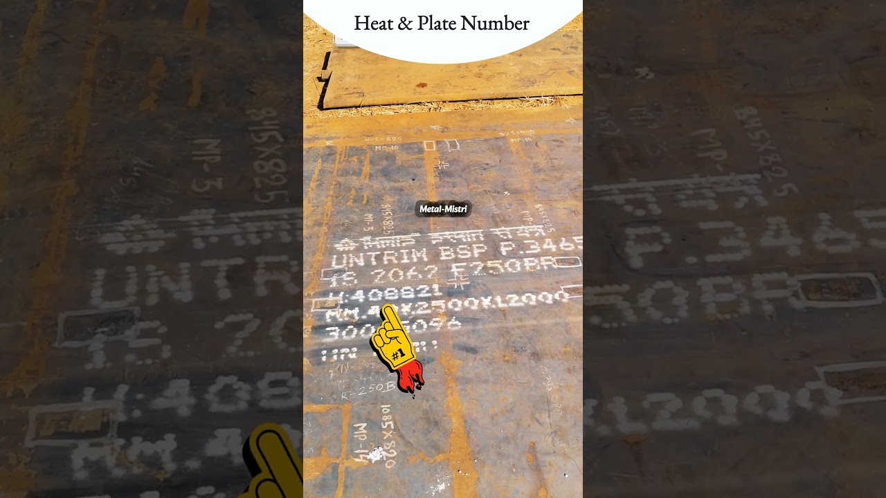 Appliaction of heat and Plate Number in Steel Plates #fabrication #mildsteel #steelcut #steelcoils