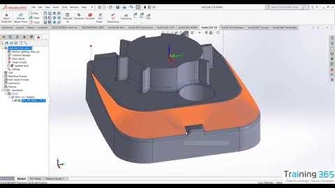 SolidCAM 2018 Tutorial |3D HSS Morph between two adjacent surfaces strategy