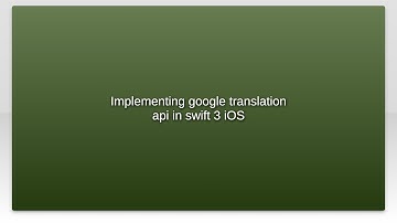 Implementing google translation api in swift 3 iOS