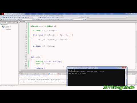 C++程式設計 [7.2] 字串反轉