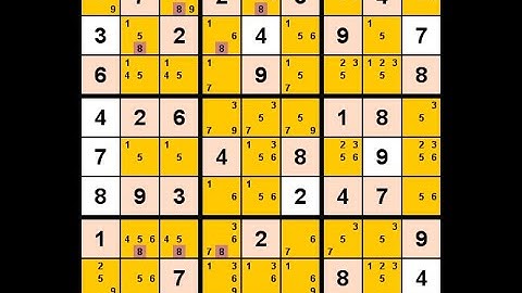 How to Solve The Irish Independent Sudoku Hard December 13, 2020 - Row X-Wings