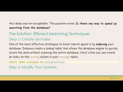 Speed Up Your Database Searches Using JDBC and H2 Database Optimizations