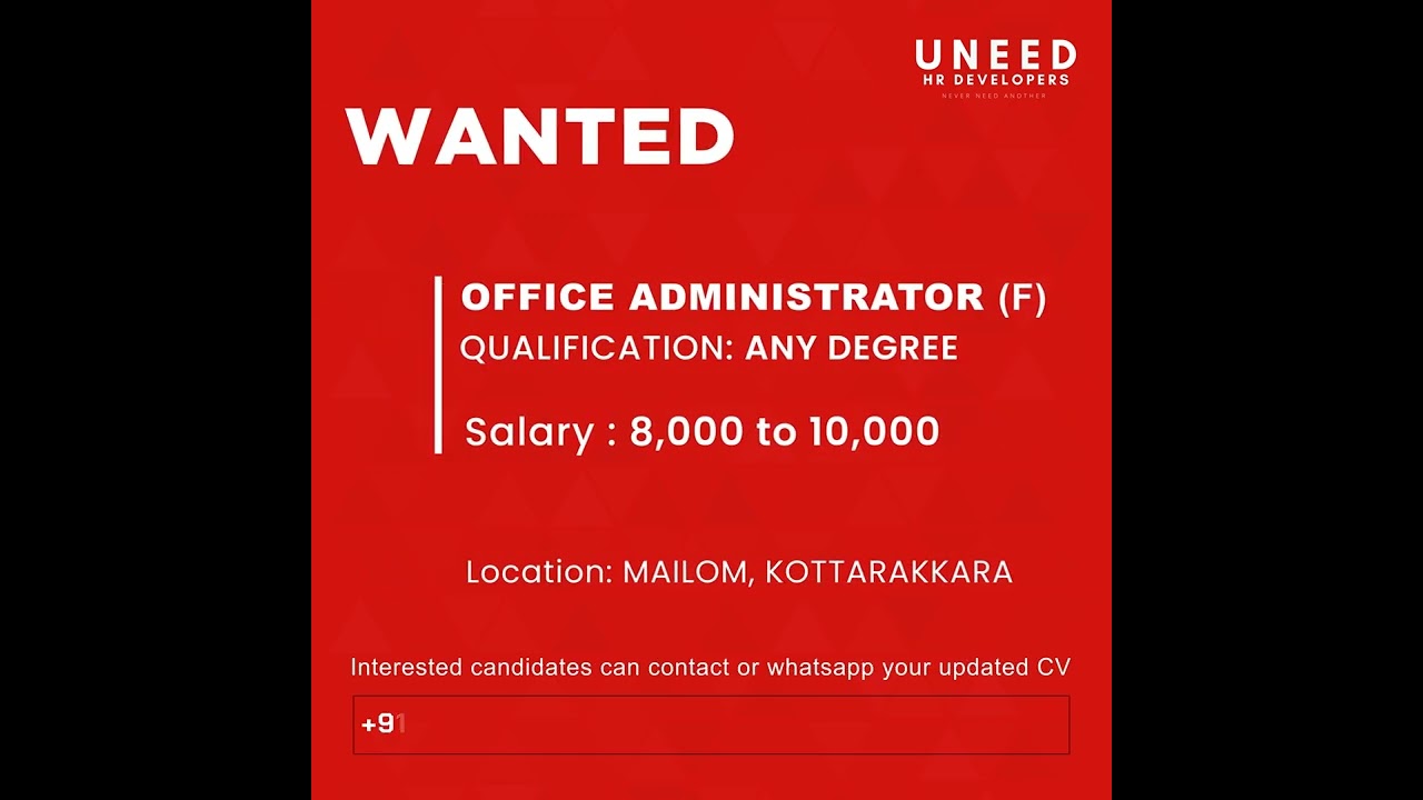 UNEED JOBS|HR|ANY JOB|CONTACT 7907307451