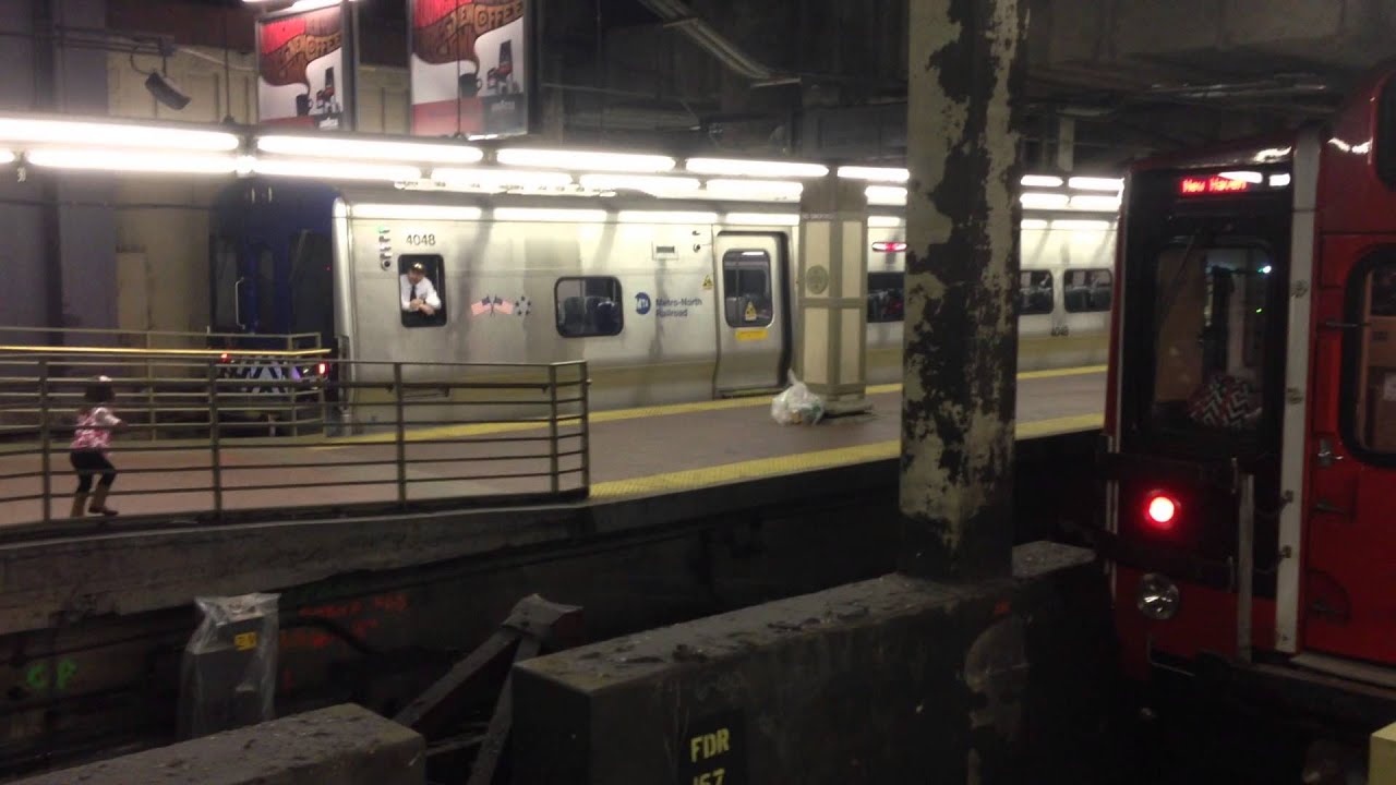 MTA MNCRR Bombardier M7A leaving Grand Central Terminal