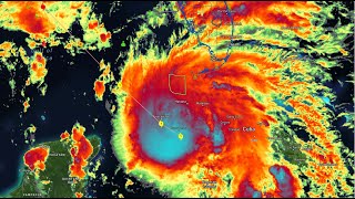 Huracan Ida Golfo de Mexico y Nora en el pacifico