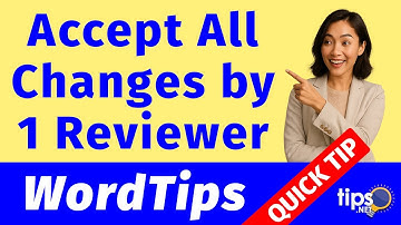 Accept All Changes by a Reviewer