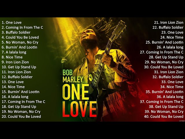 Top Bob Marley Songs Playlist - Best Of Bob Marley - Bob Marley's Greatest Hits class=