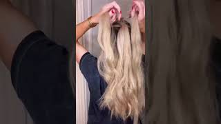 Faux fishtail braid hairstyle 🧜‍♀️ #braids #hairtutorial #hair #hack #tutorial #shorts #grwm